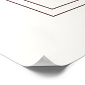 Abstracte minimal Boho stijl ontwerp bloembloemen Poster (Hoek)