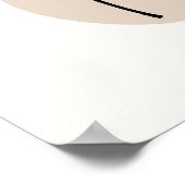 Abstracte Minimal Boho Style Design Leaf Botanical Poster (Hoek)