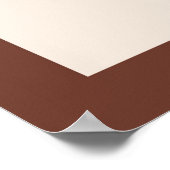 Abstracte minimale Boho stijl bladeren blad botani Poster (Hoek)