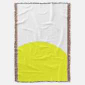 Abstracte minimale gele gele mandje deken (Voorkant Verticaal)