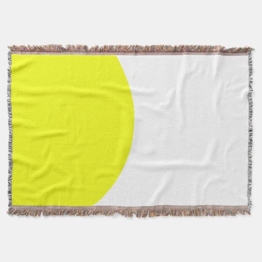 Abstracte minimale gele gele mandje deken (Voorkant)