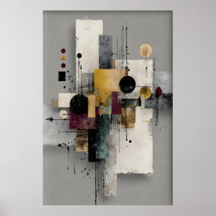 Abstracte Minimale Geometrische Print, Afdrukbare  Poster