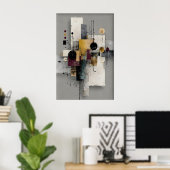 Abstracte Minimale Geometrische Print, Afdrukbare Poster (Thuiskantoor)