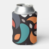 Abstracte minimale geometrische vorm blikjeskoeler (Blikje Voorkant)