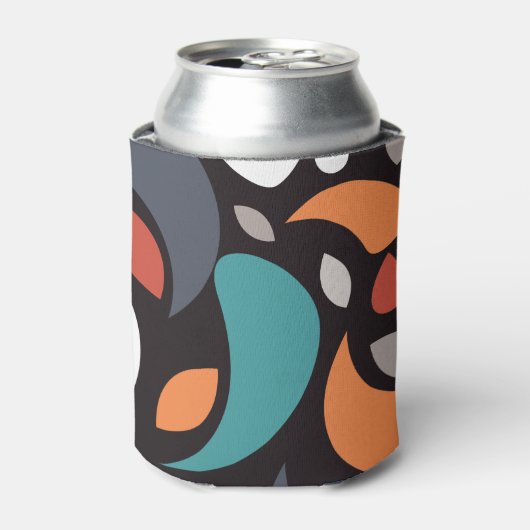 Abstracte minimale geometrische vorm blikjeskoeler (Blikje Voorkant)