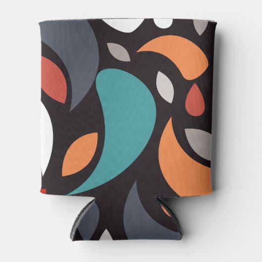 Abstracte minimale geometrische vorm blikjeskoeler (Voorkant)