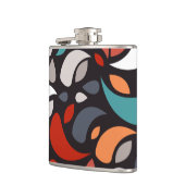 Abstracte minimale geometrische vorm heupfles (Links)