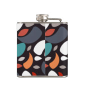 Abstracte minimale geometrische vorm heupfles (Achterkant)