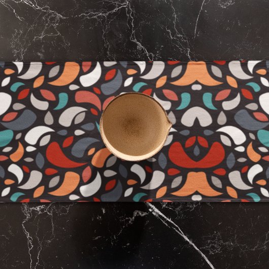 Abstracte minimale geometrische vorm lange tafelloper