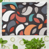 Abstracte minimale geometrische vorm theedoek (Gevouwen)