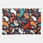 Abstracte minimale geometrische vorm theedoek (Horizontaal)