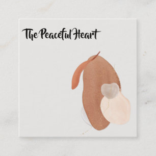 *~* Abstracte minimale inkt AR27 QR Simple Wabi Sa Vierkante Visitekaartje