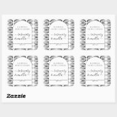 Abstracte minimale kaarsticker vierkante sticker (Vel)