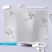Abstracte minimale zilvergrijze metalen lux tissuepapier (Craft)
