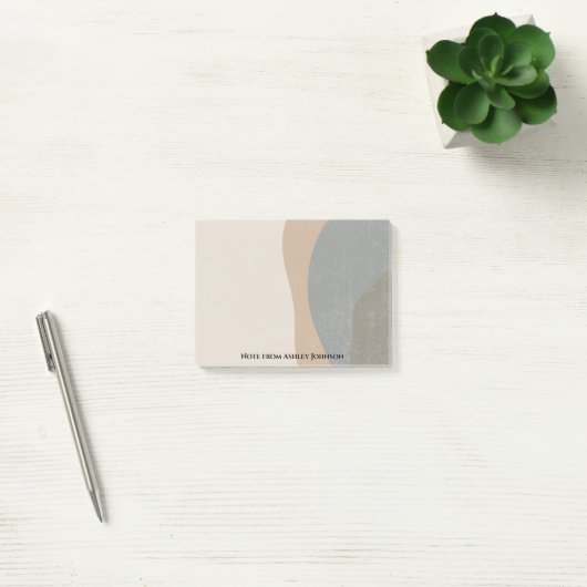 Abstracte Minimaliserende Ontwerper Post-it® Notes (Kantoor)
