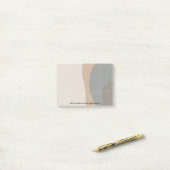 Abstracte Minimaliserende Ontwerper Post-it® Notes (Op bureau)