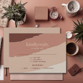  Abstracte minimalistische aardbedekking RSVP Kaartje