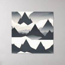 Abstracte minimalistische berg