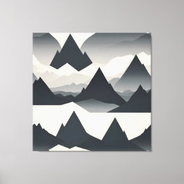 Abstracte minimalistische berg canvas afdruk