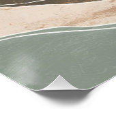 Abstracte minimalistische bergen perfect poster (Hoek)