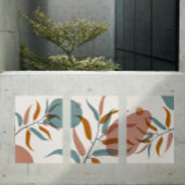 Abstracte minimalistische botanische kunst aan de  muurkunst sets