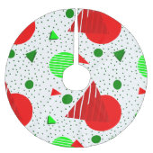 abstracte minimalistische geometrische kerstmemphi kerstboom rok (Voorkant)