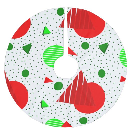 abstracte minimalistische geometrische kerstmemphi kerstboom rok (Voorkant)