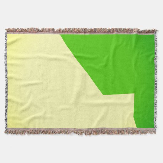 Abstracte, minimalistische, groene kreukelwand deken (Voorkant)