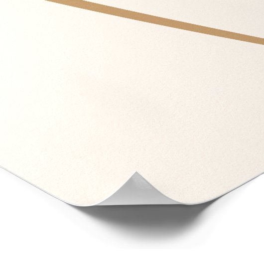 abstracte minimalistische hart lijn art/modern dec poster (Hoek)