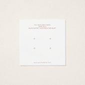 Abstracte, minimalistische joodse visitekaartje (Achterkant)