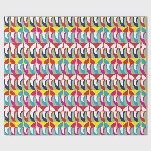 Abstracte, minimalistische kleuren cadeaupapier (Vlak)