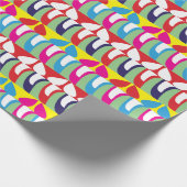 Abstracte, minimalistische kleuren cadeaupapier (Hoek)