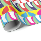 Abstracte, minimalistische kleuren cadeaupapier (Rol Hoek)