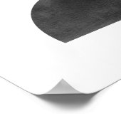 Abstracte minimalistische kunst - halve cirkels 1 poster (Hoek)