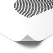 Abstracte minimalistische kunst - halve cirkels 2 poster (Hoek)