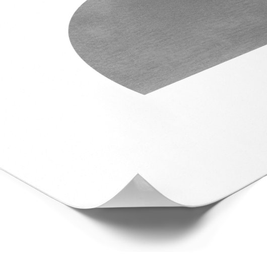 Abstracte minimalistische kunst - halve cirkels 3 poster (Hoek)