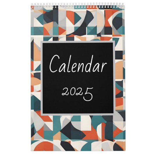 Abstracte minimalistische kunst kalender (Hoes)