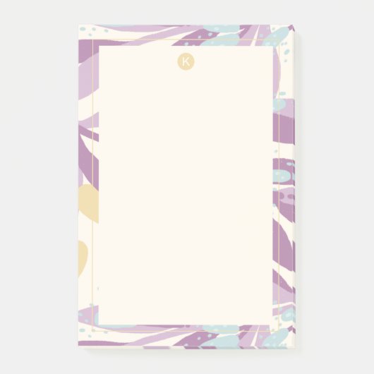 Abstracte minimalistische liefde Valentijn Branche Post-it® Notes (Voorkant)