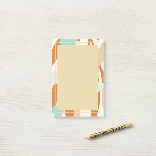 Abstracte minimalistische liefde Valentijn Hearts Post-it® Notes (Op bureau)