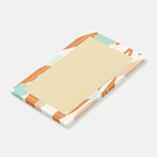 Abstracte minimalistische liefde Valentijn Hearts Post-it® Notes (Schuin)