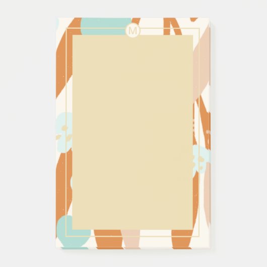 Abstracte minimalistische liefde Valentijn Hearts  Post-it® Notes (Voorkant)