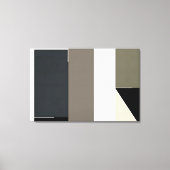 Abstracte Minimalistische Moderne Bauhaus Canvas Afdruk (Voorkant)