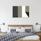 Abstracte Minimalistische Moderne Bauhaus Canvas Afdruk (Insitu (Slaapkamer))