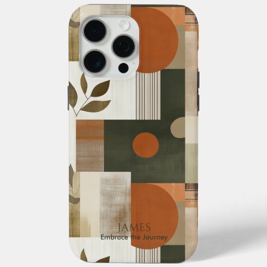 Abstracte minimalistische Natuur geïnspireerd Case-Mate iPhone Case (Achterkant)