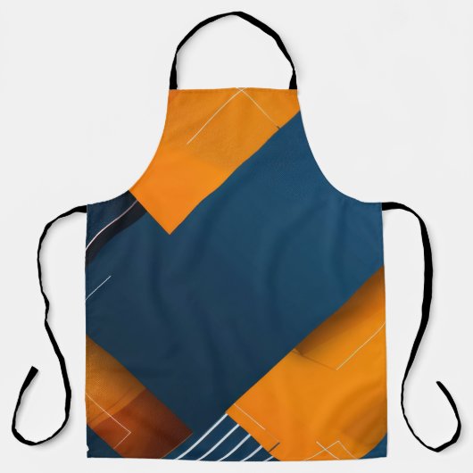 Abstracte minimalistische ontwerpachtergrond schort (Voorkant)