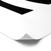 Abstracte minimalistische traan en halve maan poster (Hoek)