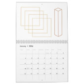 Abstracte minimalistische voering en geometrische  kalender (Jan 2026)