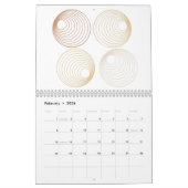 Abstracte minimalistische voering en geometrische  kalender (Feb 2026)