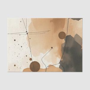 Abstracte minimalistische warmtelagen tissuepapier