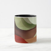 Abstracte minimalistische waterverf compositie mok (Midden)